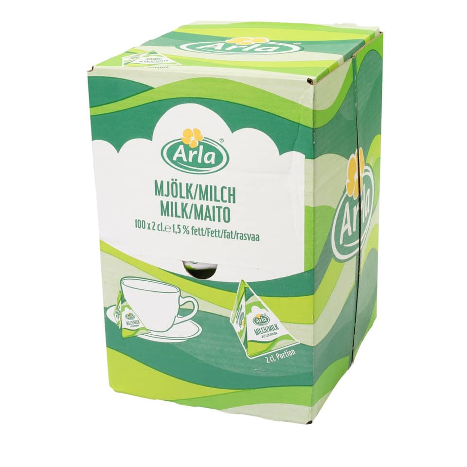 Milch, Karton, Milchpackung, Maß, 2 cl Portion