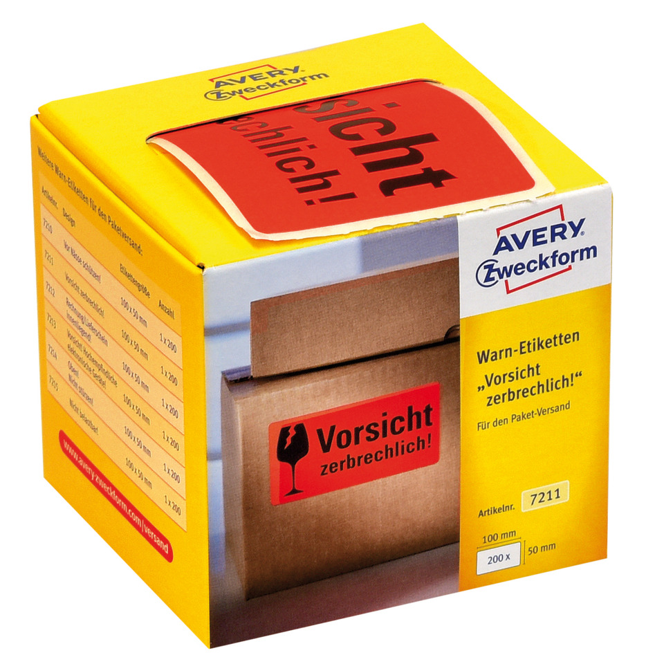 Verpackung, Warnhinweis, Pappkarton, Gelbe Box, Vorsicht zebruchlich, Karton, Verpackungsetiketten, Vorsicht, Bruchgefahr, Warnetiketten