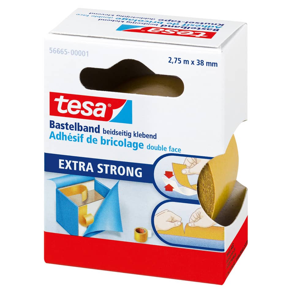 Bastelband, Beidseitig, Klebend, Extra Strong, Adhäsiv
