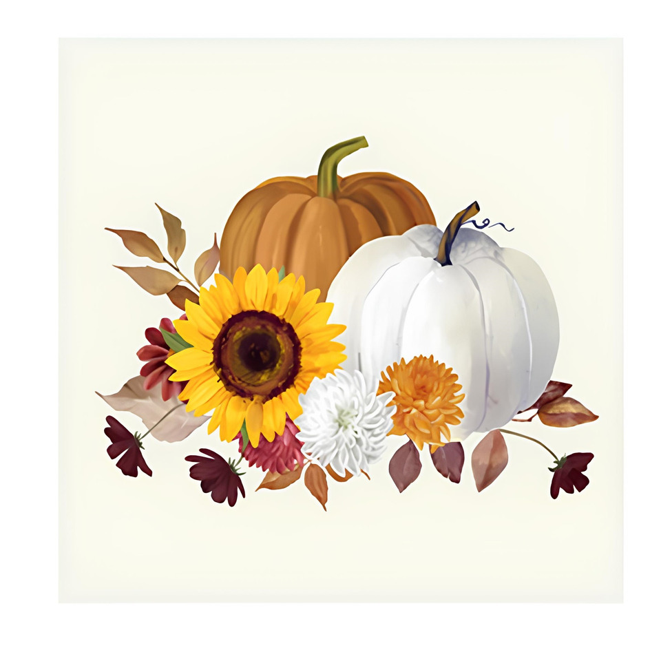pumpkin, weißer Kürbis, orangefarbener Kürbis, sonnenblume, Herbststrauß