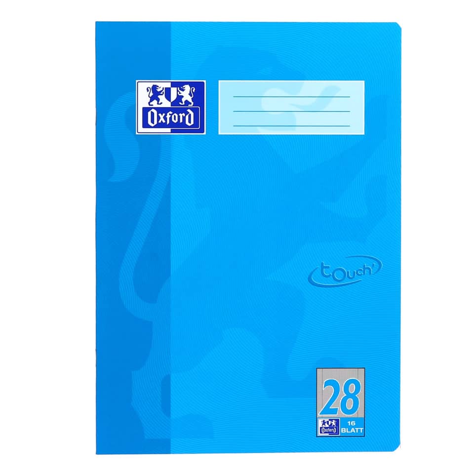 notebook, blauer notizblock, Oxford, 28 blatt, notizbuch