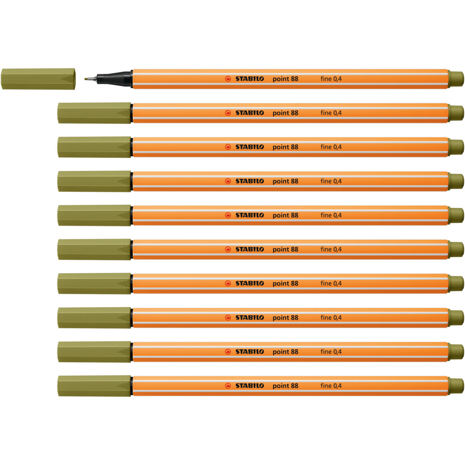 Stabilo Stift, Graphite pencil, Bleistift,  orange body, point 88