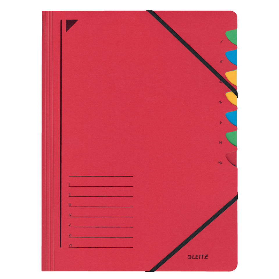Notizbuch, Rotes Cover, Spiralbindung, Kalenderheft, Mehrfachregister