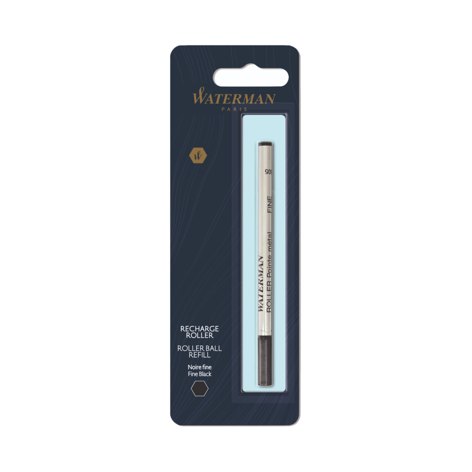 Rollerball, Refill, Fineliner, Metall, Noir