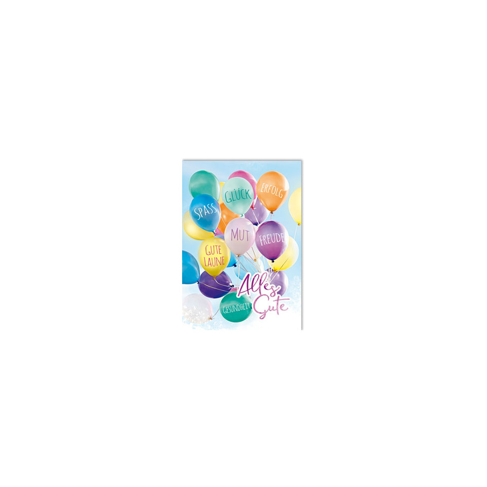 Ballon, Ballonsort, bunte Ballons, Feiertagsgruß, Glückwunsch