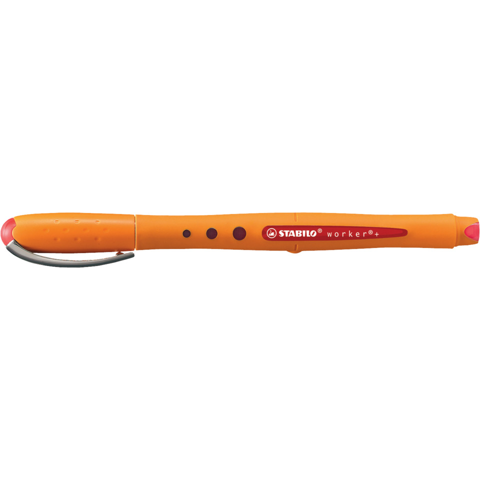 orangeer Stift, Schnittwerkzeug, Ausziehklinge, ergonomischer Griff, Stabilo worker+