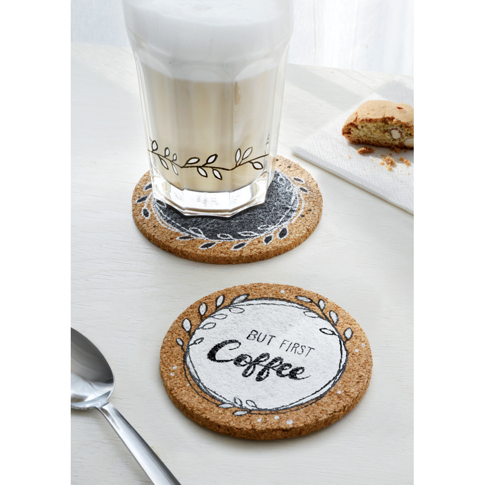 Kaffeeuntersetzer, Glasuntersetzer, Keksuntersetzer, Kaffee-Tischunterlage, Spruchuntersetzer
