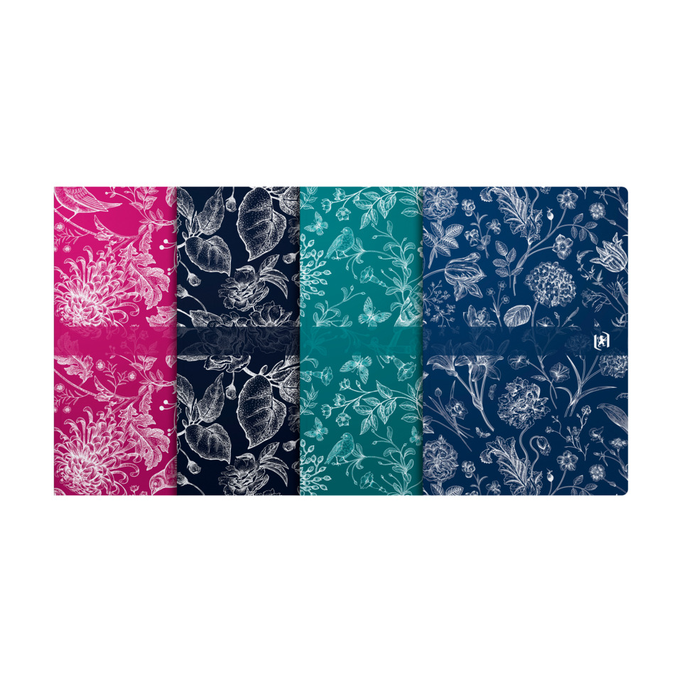 Floral pattern, Druckmuster, Mehrfarbiges Design, Blumenmotiv, Deckel/Etui