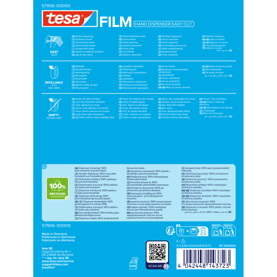 Hand dispenser, Film, Tesa, 500ml?, Recycelbar