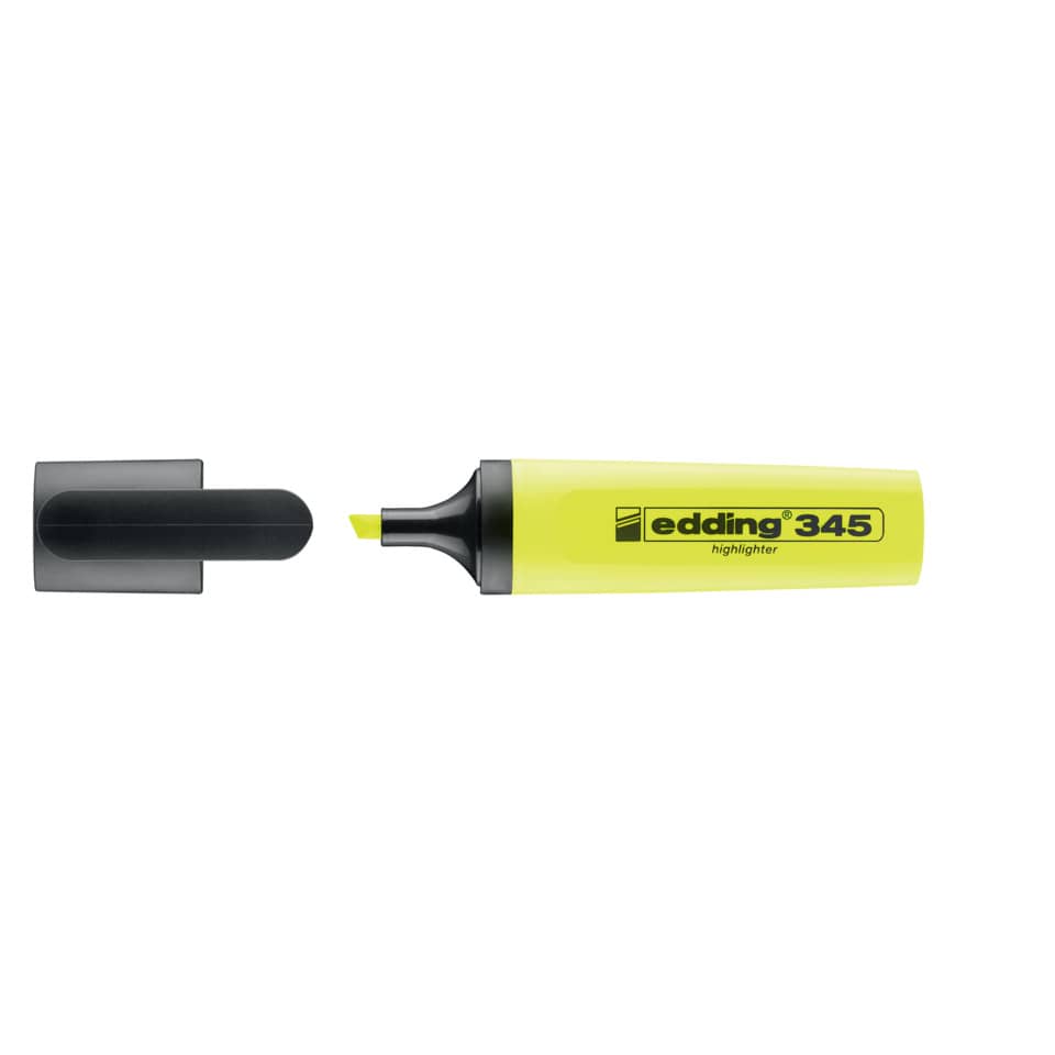 highlighter, Marker, gelb, edding, highlight】