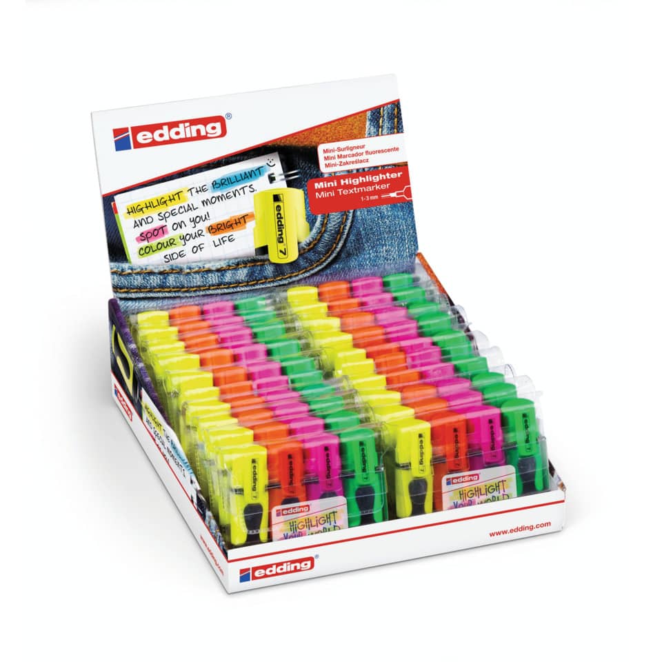 highlighter, textmarker, neon, multi-color, plastic