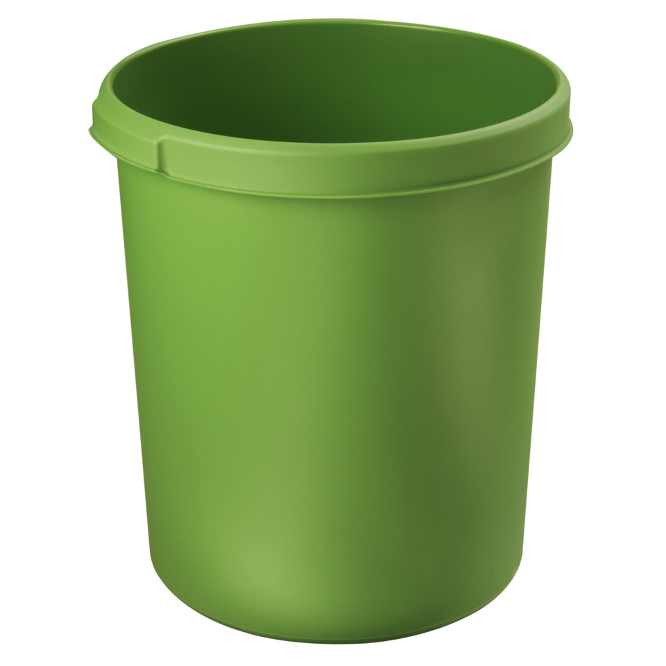 Mülleimer, Abfalleimer, Green, Kunststoff, rund