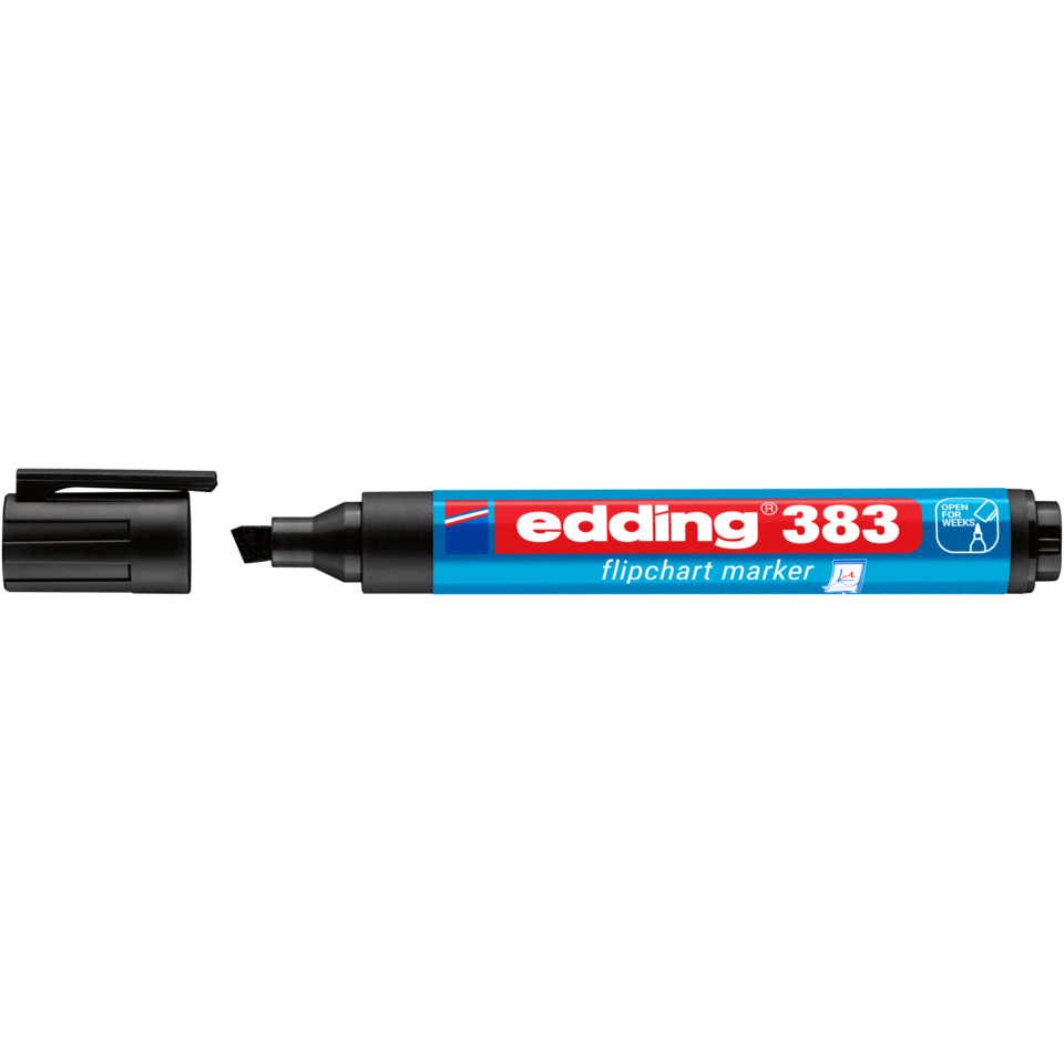 flipchart marker, marker, blue marker, edging 383, Chiselspitze
