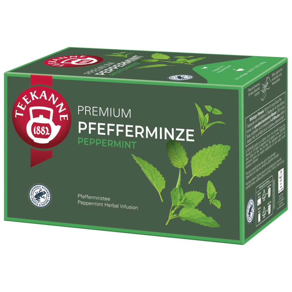 Pfefferminze, Pfefferminztee, Kräutertee, Kräuteraufguss, Grüner Tee-Influence