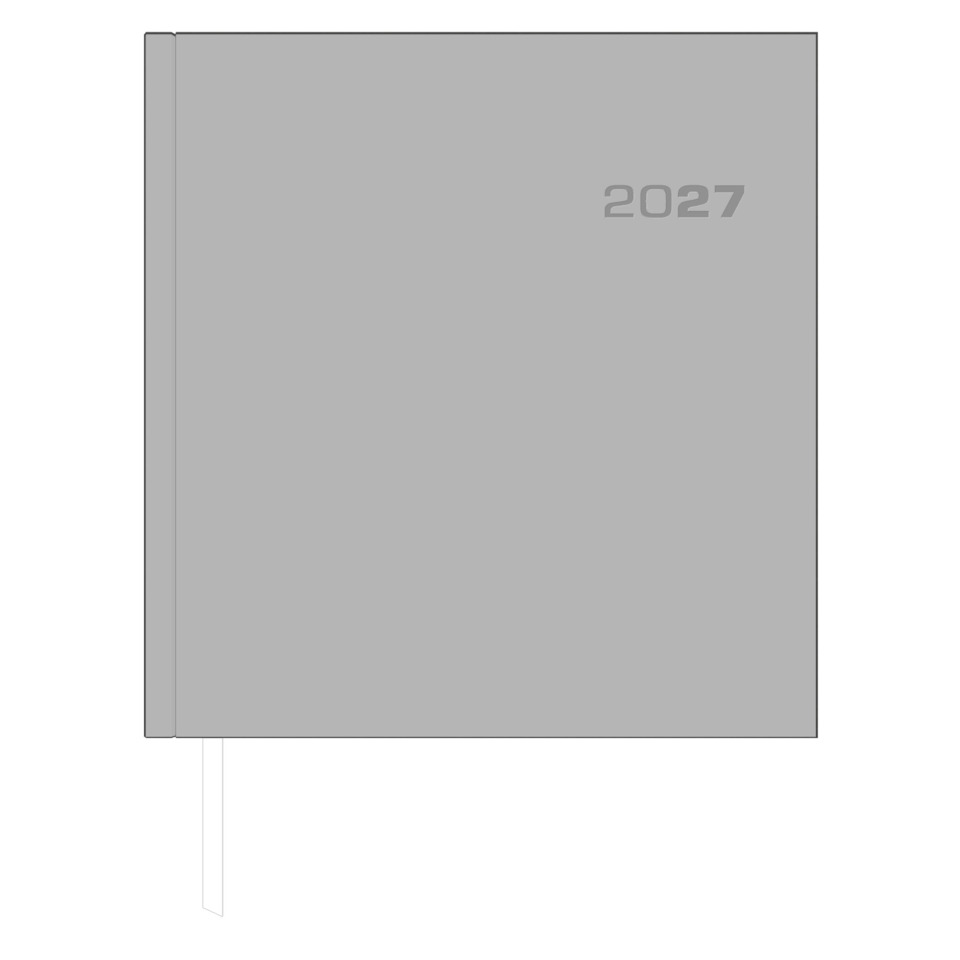 Notizbuch, Planer, 2027, unifarbig, gebundenes Notizheft