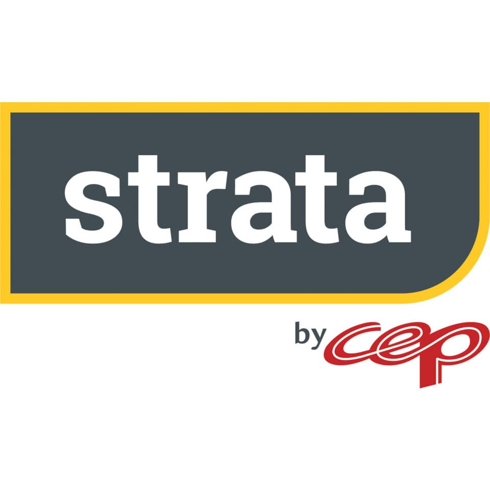 strata, by cp, logo, grafik, markenlabel