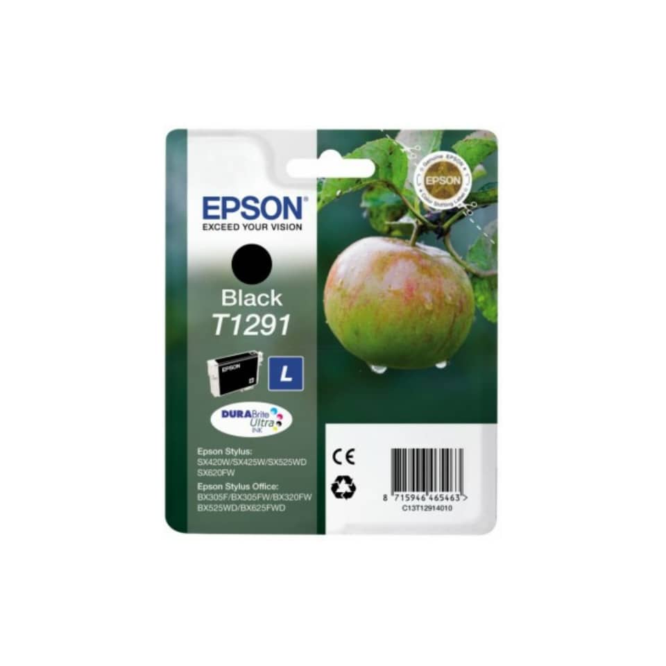 Tintenpatrone, T1291, Schwarz, Tintenpaket, Druckerpatrone