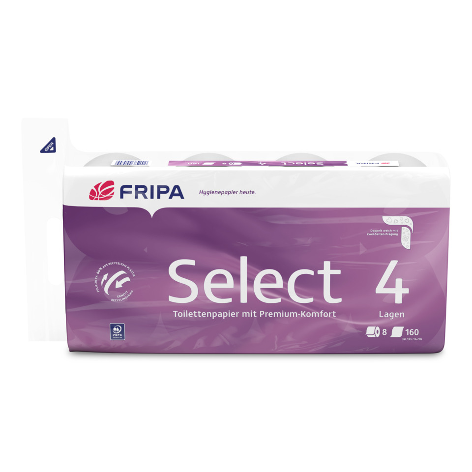 Toilettenpapier, Select 4, Klopapier, Vorsorge, Premium-Komfort