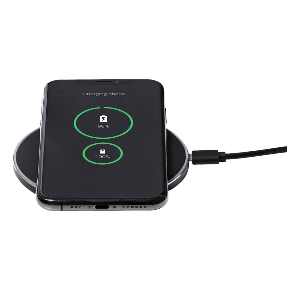 Qi Wirelessladegerät, Induktionsladegerät, Handy-Ladegerät, Ladepad, USB-C Kabel