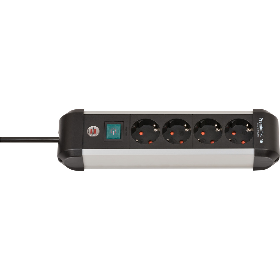 Steckdosenleiste, Steckdosenleiste mit Schalter, 4-fach Steckdosenleiste, Netzleiste, Power Strip