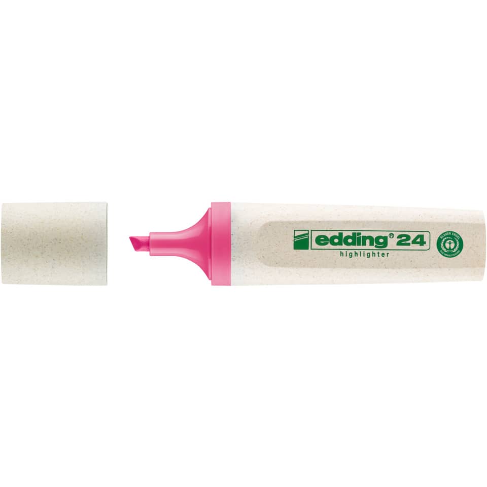 Highlighter, Marker, Tinte, Perlmut, rosa Deckel