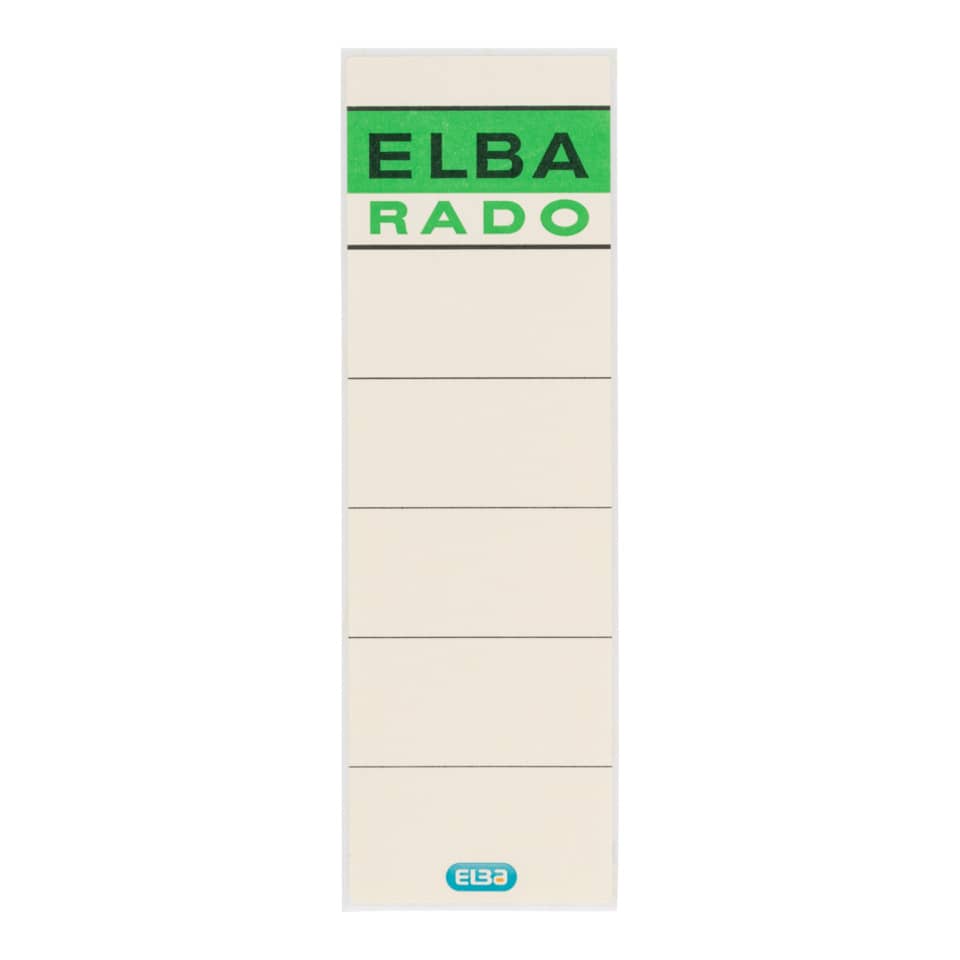 poster, board, label, Elba Rado, grünes logo