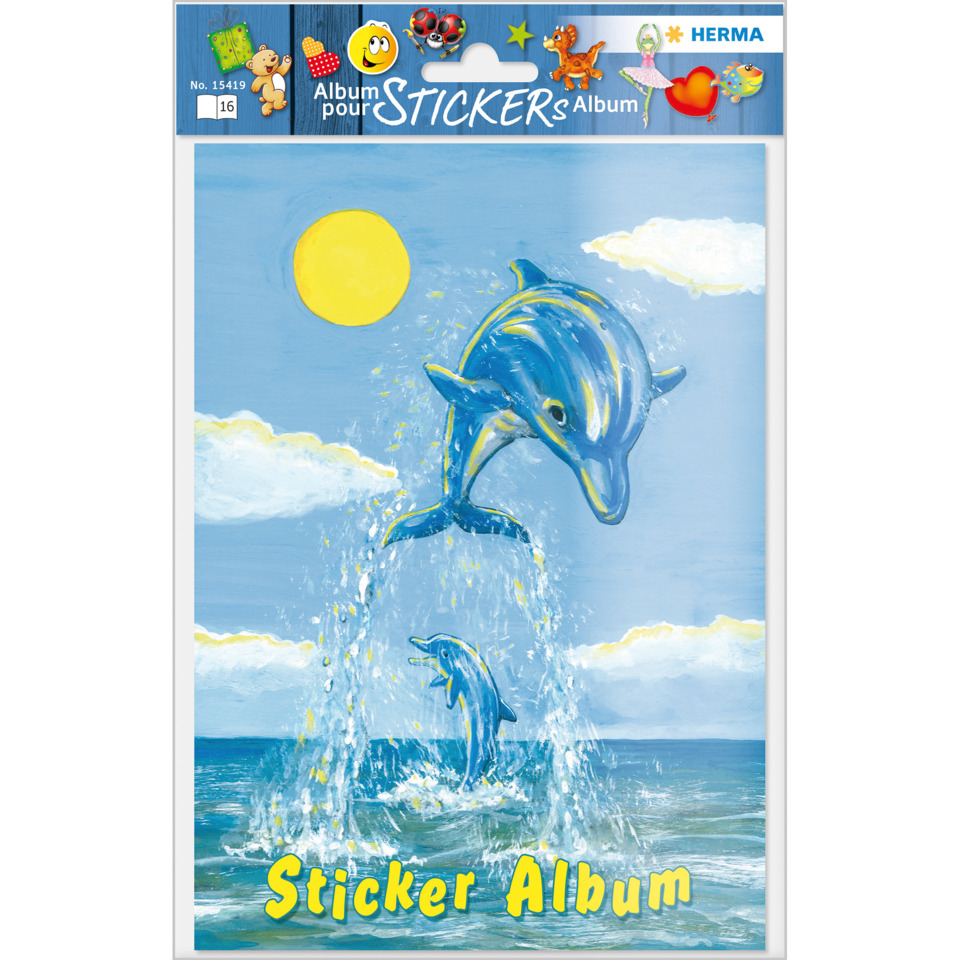 Delfin, Delfine, Ozean, Wasser, Stickeralbum