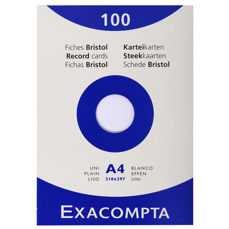 A4, Karte, Kartenblock, Bristol, Exacompta
