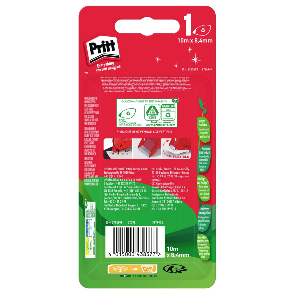 Klebeband, Transparent, Drucken, Kantenband, Pritt