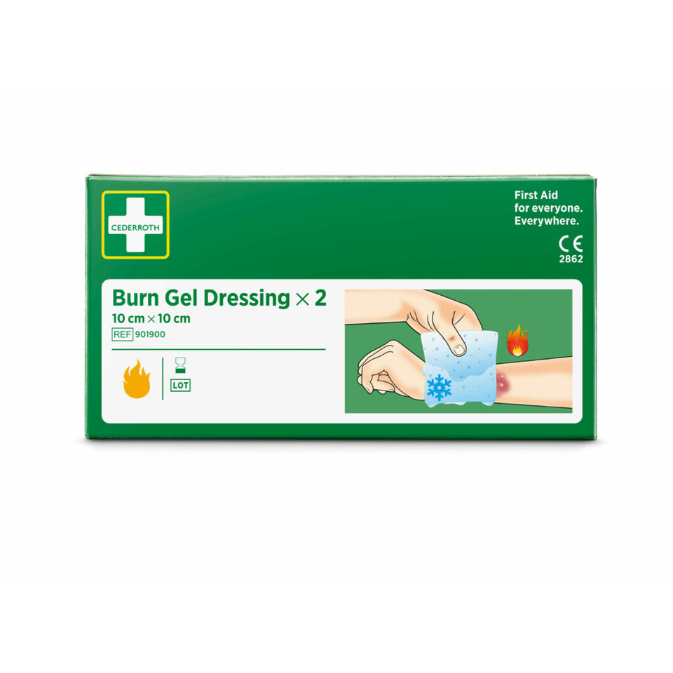 Verbrennungsgel, Wundverband, Erste Hilfe, 10 cm, Gel-Patch