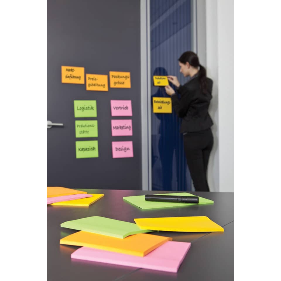 Post-its, Notizsticker, Haftnotizen, Klebepunkte, Arbeitsplatz