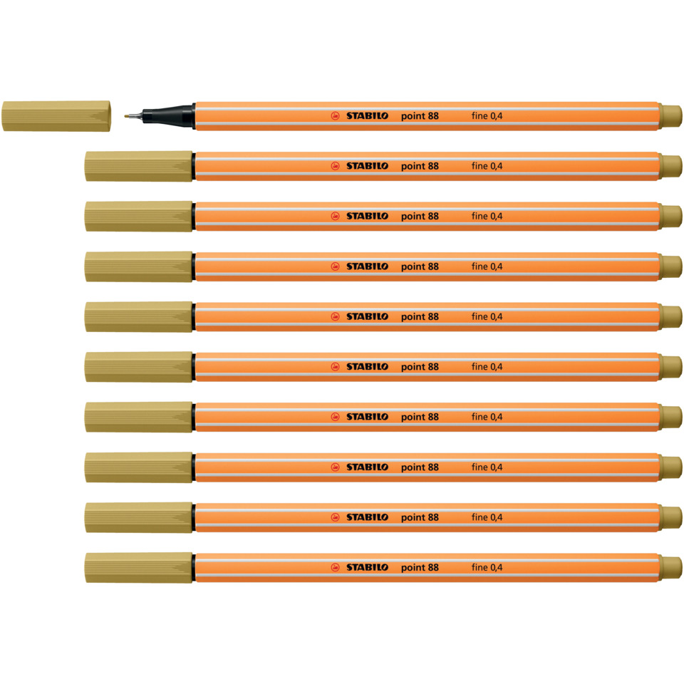 Bleistifte, Stabilo, orange, HB-Bleistift, Radiergummi, tangent pen, mechanical pencil, orange body, feine 0,4, set of 9