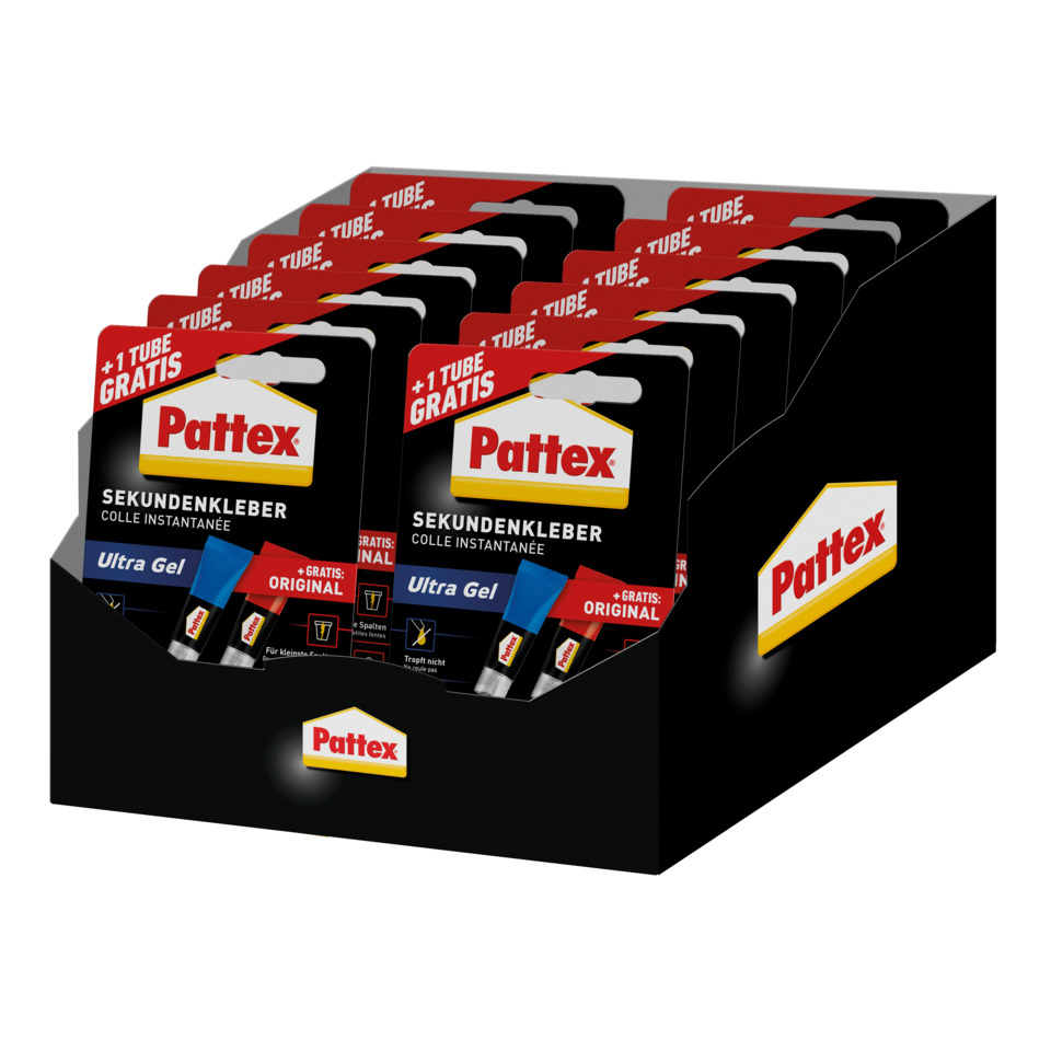 Sekundenkleber, Klebeband, Pattex, Ultra Gel, Original
