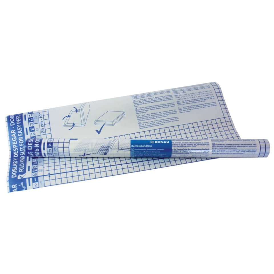 Einbandfolie selbstklebend, 2 m x 45 cm DONAU 8002076-00