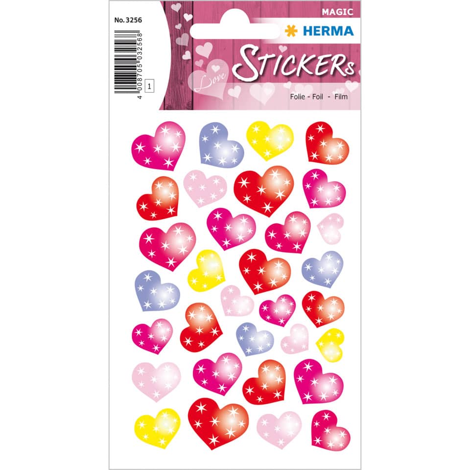 Herzaufkleber, Stickervorlage, Herzen, Folie, Dekoration