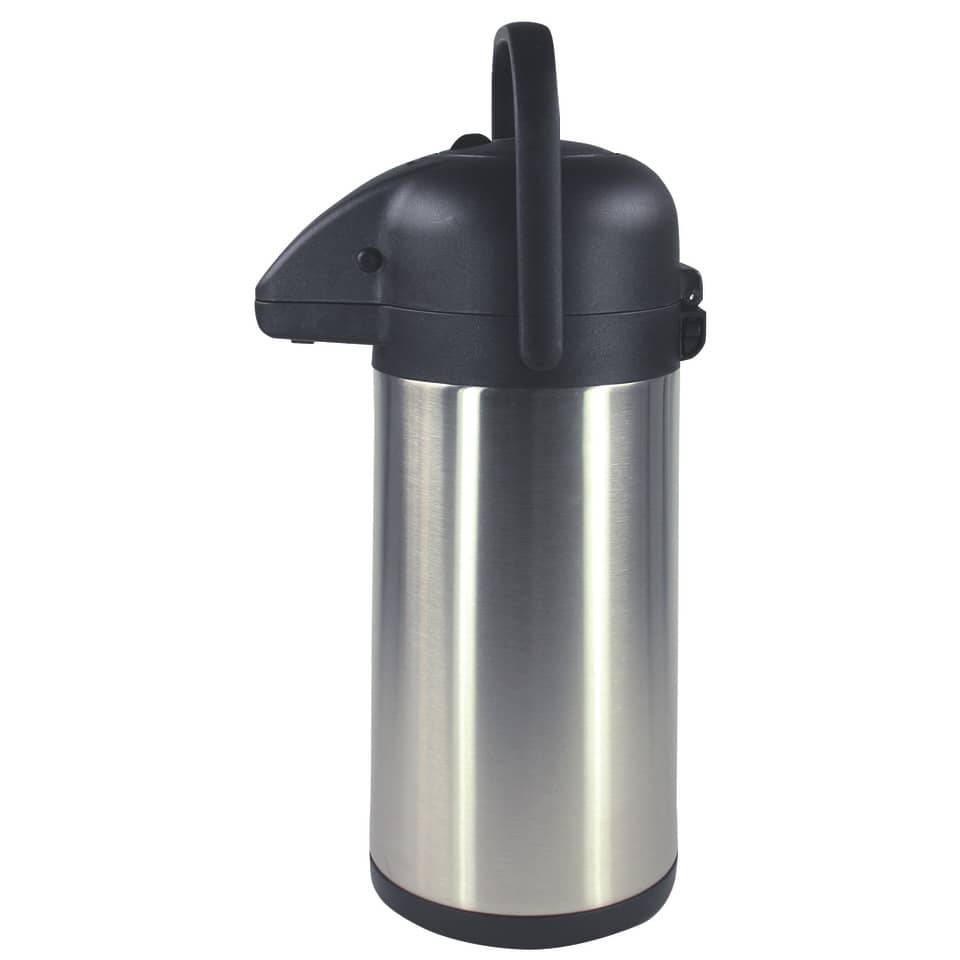 Thermobecher, Edelstahl, Auslaufsicher, Tragegriff, Schwarz