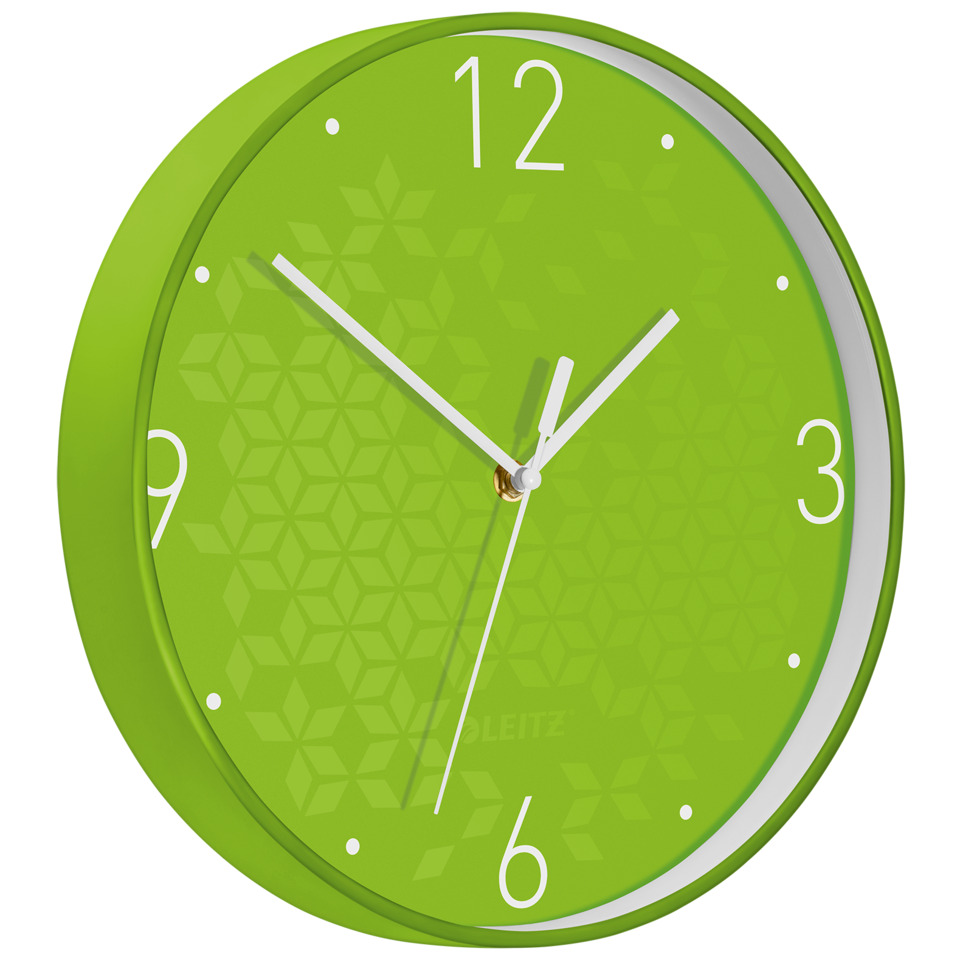 Wanduhr, Grün, Runde Uhr, Quarz, Maße klein