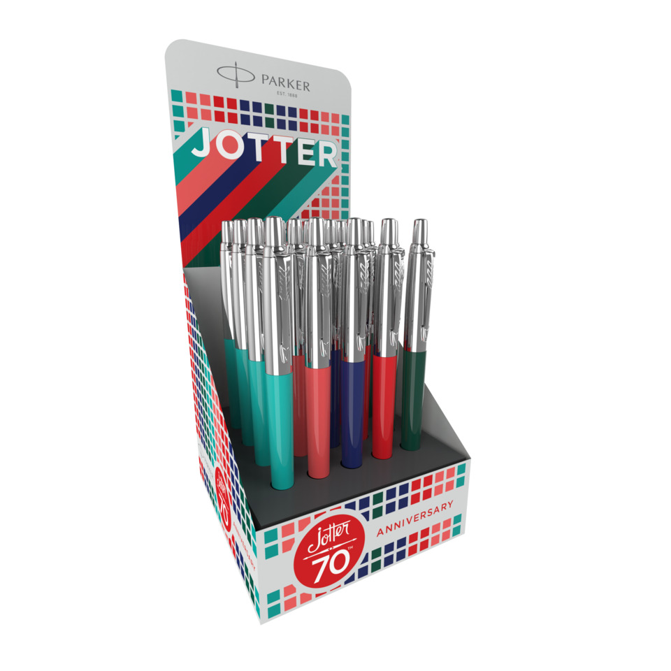 pen, gelpen, mehrfarbig, display, anniversary
