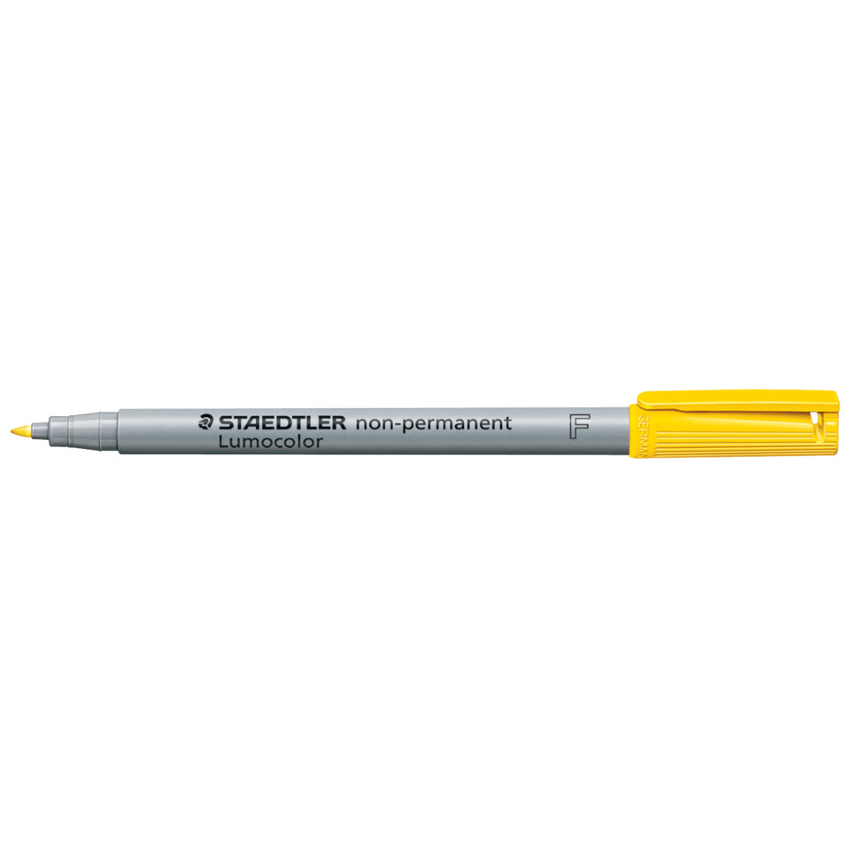 Marker, Permanent marker, Lumo color, Yellow cap, Staedtler
