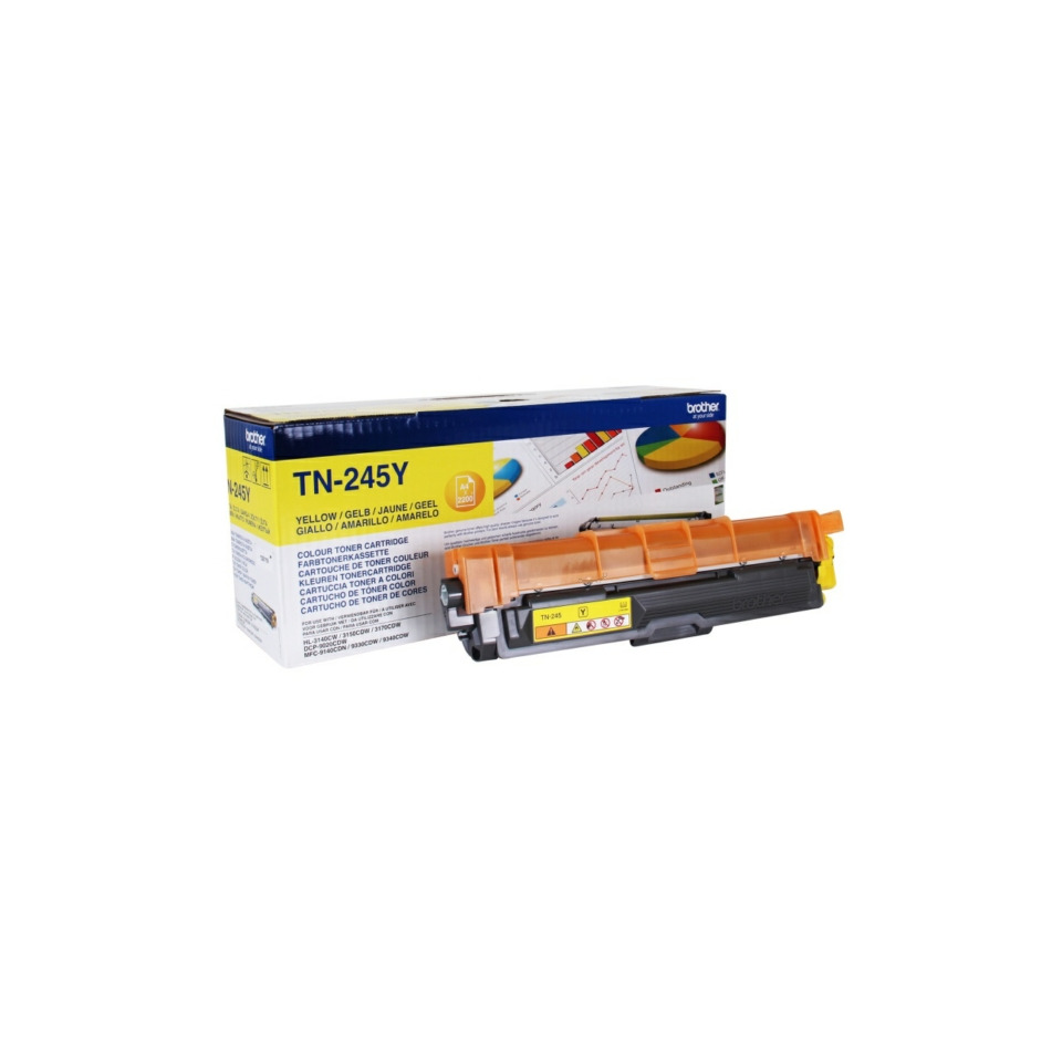 Tonerpatrone, TN-245Y, Gelb, Druckerpatrone, Kassette, Tonerpatrone, TN-245Y, Gelber Toner, Druckerzubehör, Kassette Box