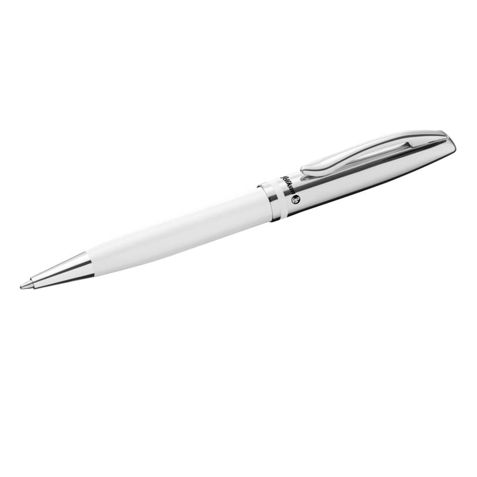 Kugelschreiber, Schreibgerät, Metallic, Weiß, Clip