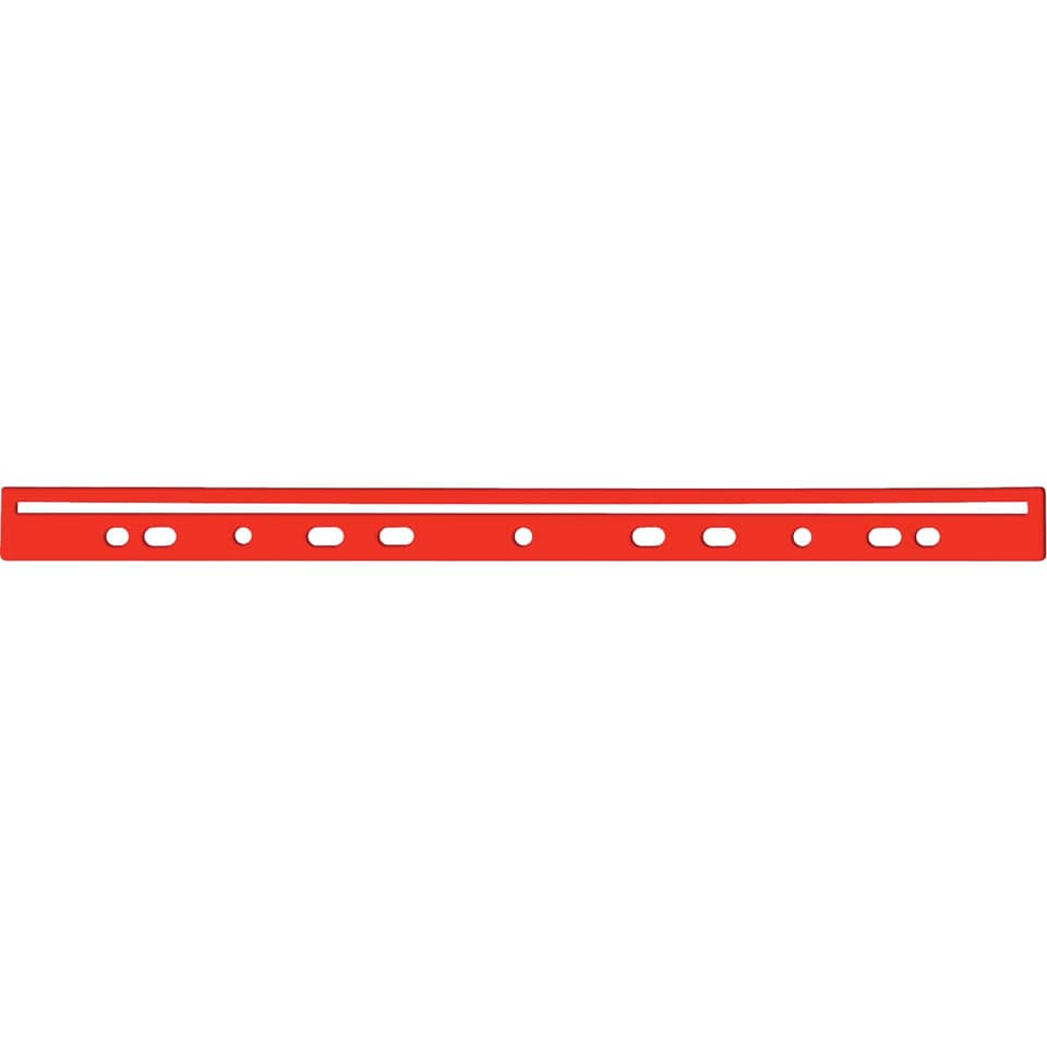 Schiene, Stahlband, Lagerführung, Lochung, rot