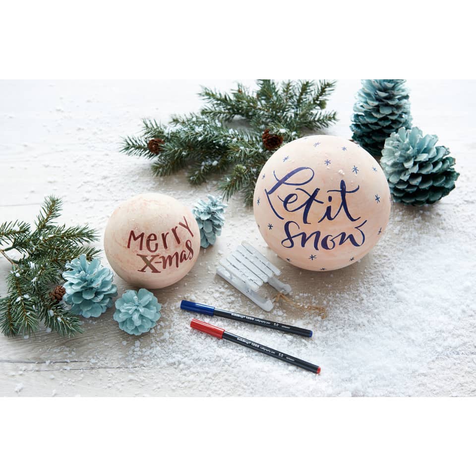 Xmas ornament, Snow globe, Decorative ball, Pine cones, Snowy scene