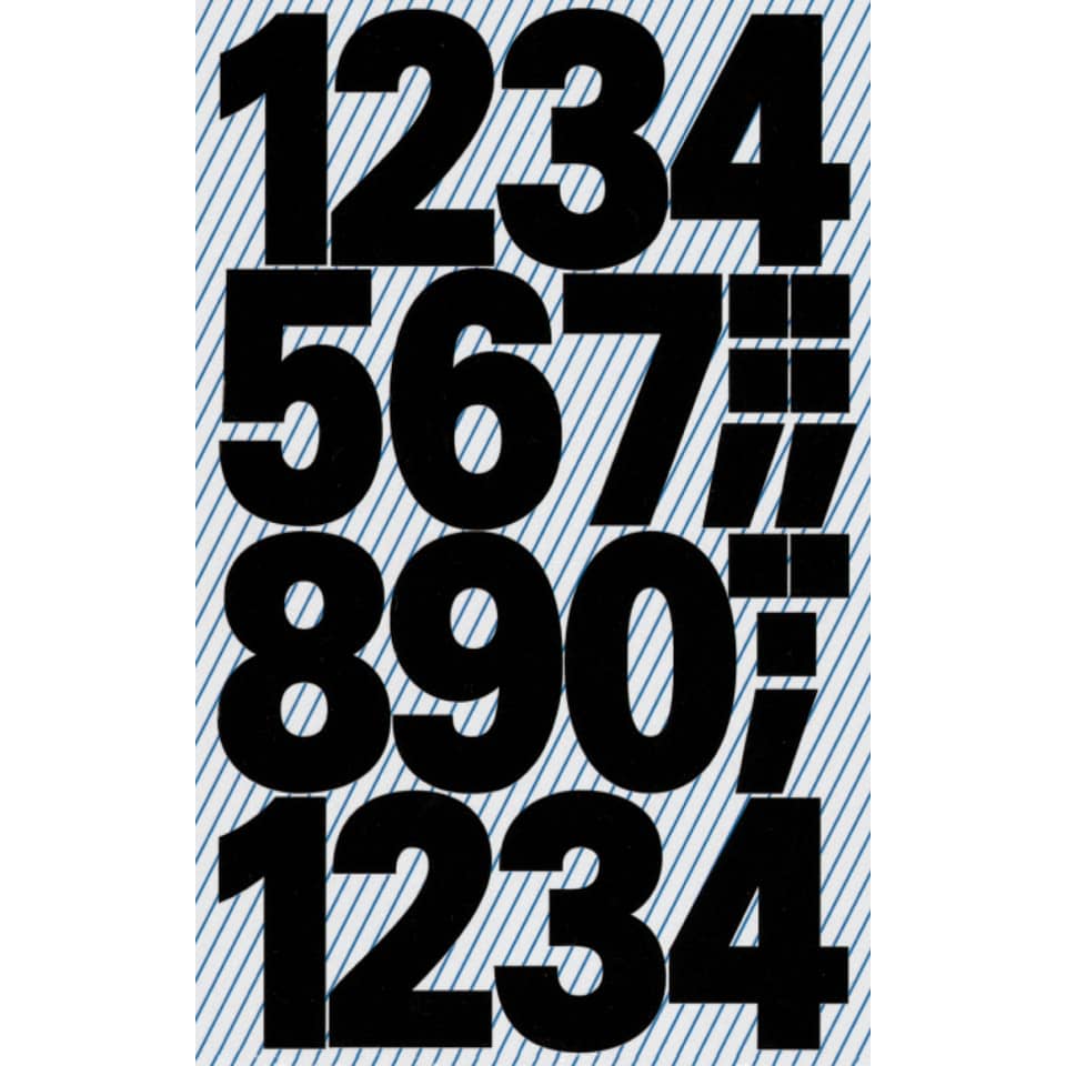Ziffern, fette Typografie, schwarzer Text, Muster-Hintergrund, gestapelte Ziffern