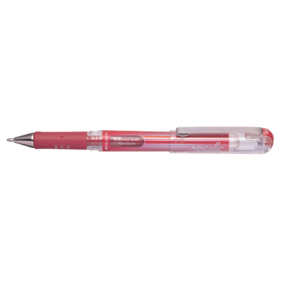 Kugelschreiber, Gelschreiber, Metallic, rosa, mittel