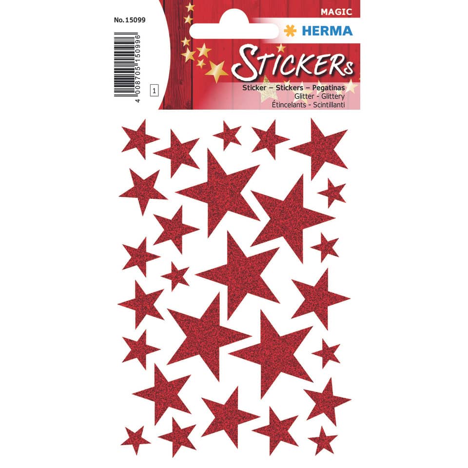 stern-sticker, glitzer, stickers, rote-stern, deko
