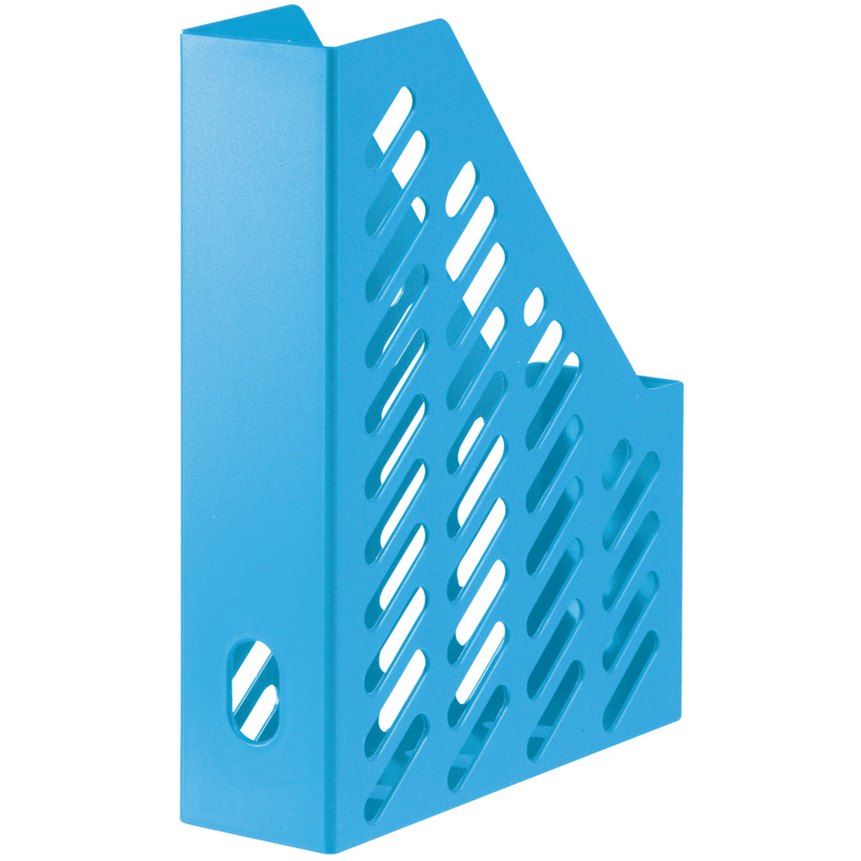 Schreibtisch-Ordner, Ordnerhalter, Kontor-Organizer, Blau, Lochmuster
