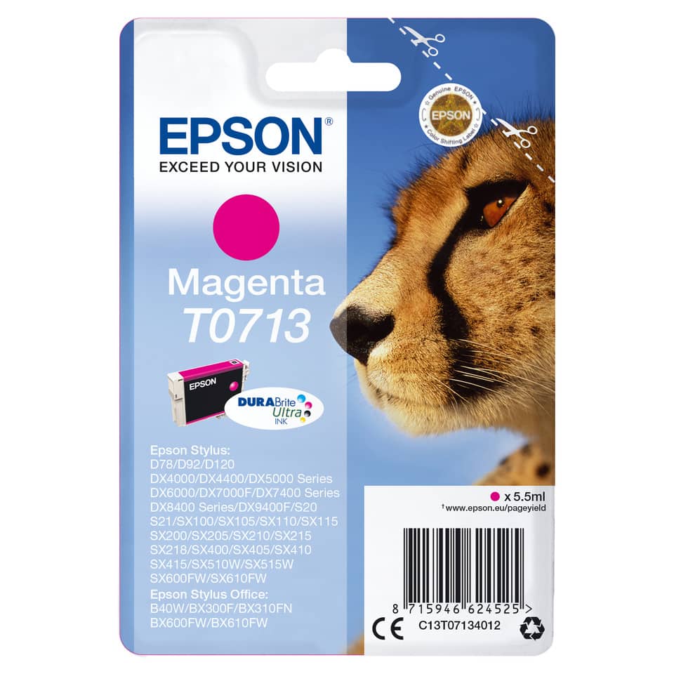 Tintenpatrone, Magenta, DX-Druckerpatrone, DURAbrite, EPSON