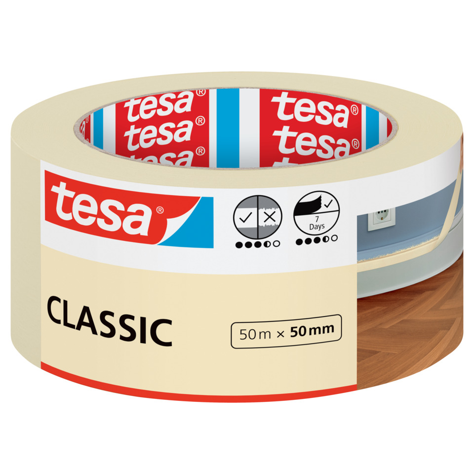 Klebeband, Tesaband, Classic, 50 m, 50 mm