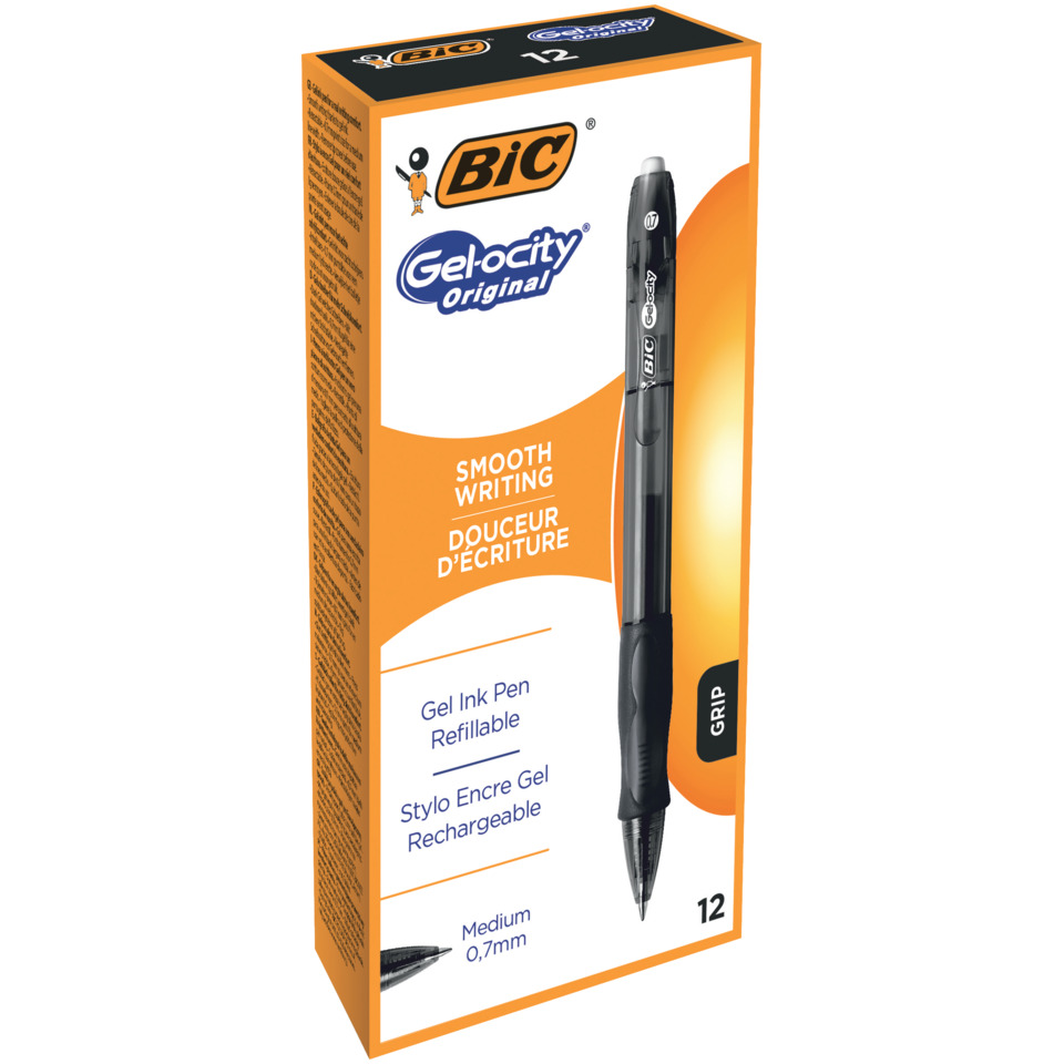 Gelstift, Nachfüllbar, 0,7 mm, Gel-Analog, grip